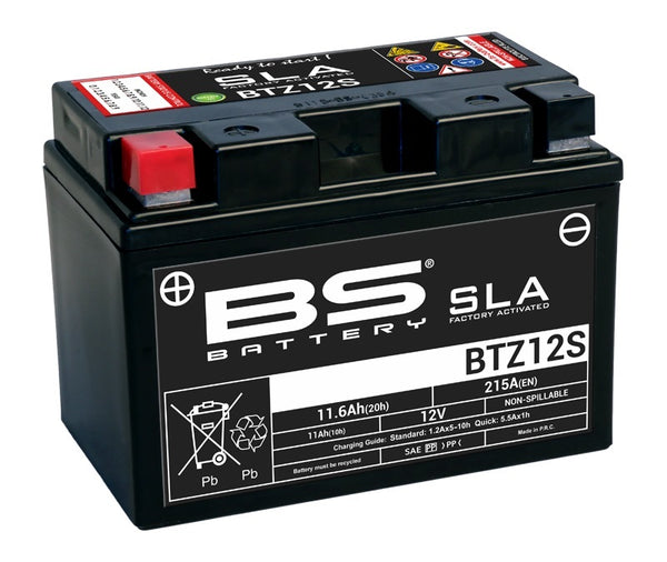 BS Battery SLA Battery Maintenance-Free Factory Activated - BTZ12S 