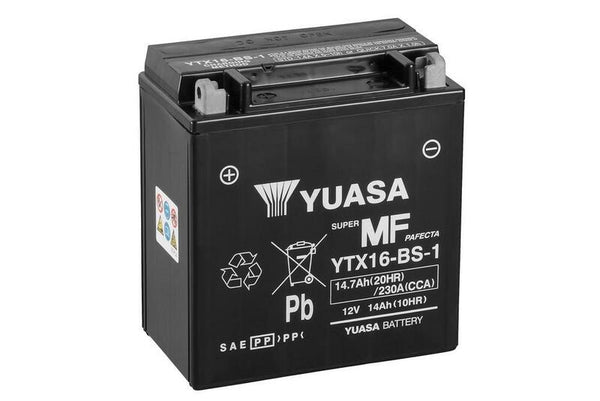 Bateria sem manutenção de Yuasa com pacote ácido-ytx16-b-1