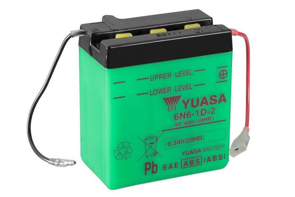 YUASA Conventional Battery without Acid Pack - 6N6-1D-2 