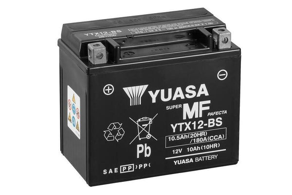 Yuasa Manutenção -Bateria livre com pacote ácido -Ytx12 -b