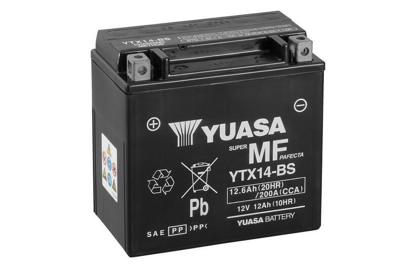 Yuasa Battery Maintenance Free With Acid Pack - YTX14 -B