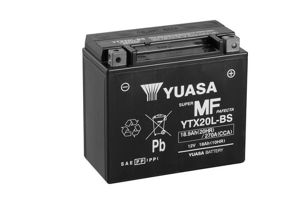 Yuasa Manutenção -Bateria livre com pacote ácido -ytx20l -b