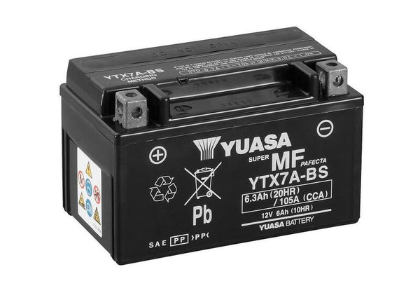 Yuasa Manutenção -Bateria livre com pacote ácido -ytx7a -b