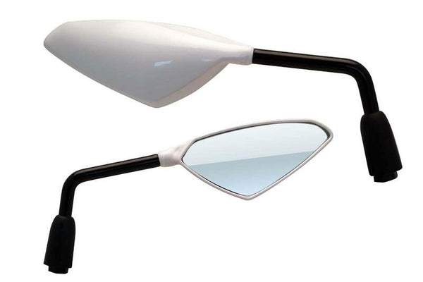 V Peças Espelho de vento Universal M10/125 - branco (par) e778bl