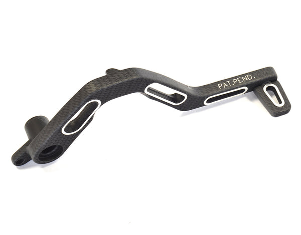 V Peças Pedal de freio Alumínio Textura de carbono Derbi Ash-12-Carbon