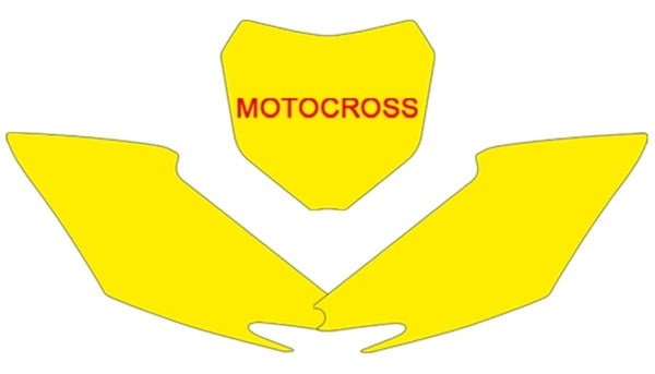 Blackbird Plate Stickers Yellow Honda CRF250R/450R 3138/000004