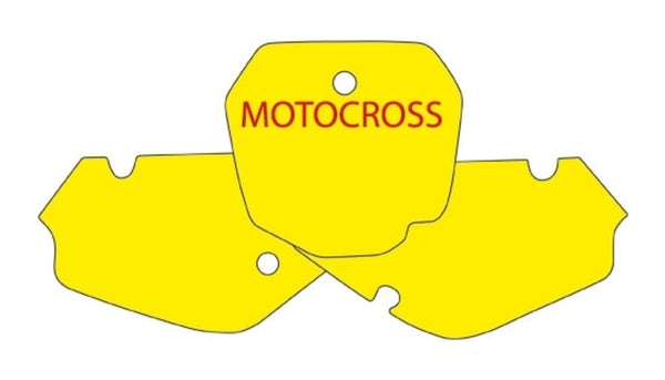 Adesivos de placa de blackbird azul suzuki rm85 3311/000007