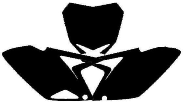 Adesivos de placa de blackbird preto suzuki rm-z250 3318/000006