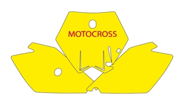 Adesivos de placa de blackbird azul ktm sx85 3512/000007