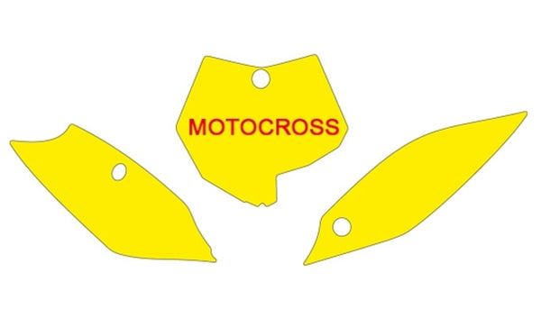 Adesivos de placa de blackbird azul ktm sx85 3520/000007