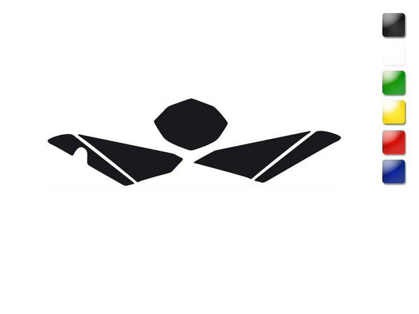 Adesivos de placa de blackbird preto tm 3617/000006