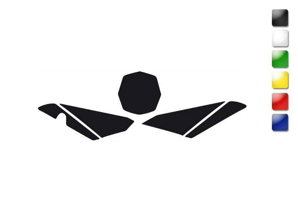 Black Cross Front Sticks Husqvarna TC449 '11 3618/20