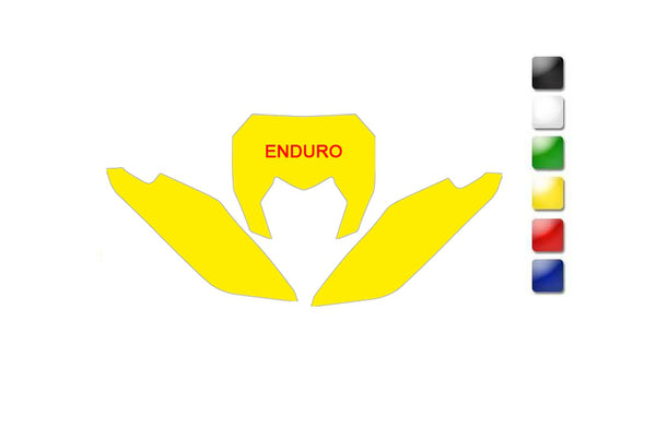 Adesivos de placa de blackbird verde sherco 3e00/000008