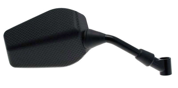 V Peças F1 Espelho direito retangular Universal M8/125 - Carbono (1pc) E692D