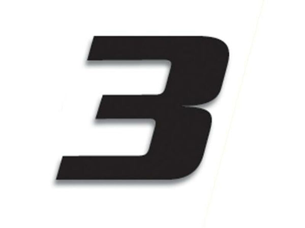 Blackbird Race número 3 20x25cm preto 5049/20/3