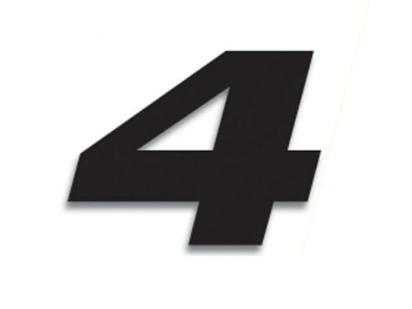 Blackbird Race número 4 20x25cm preto 5049/20/4