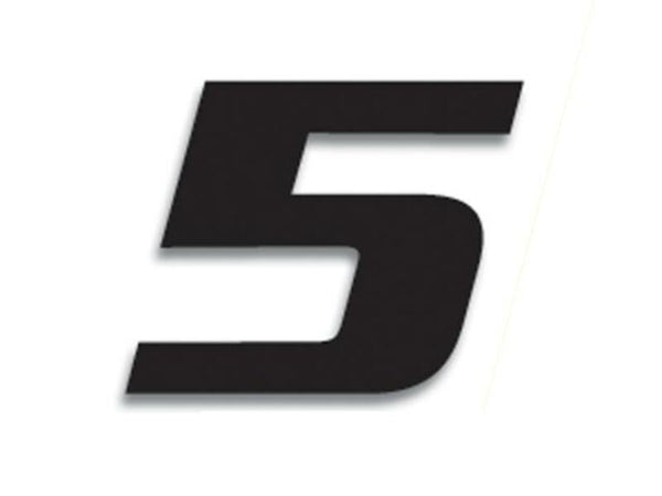 Blackbird Race número 5 20x25cm preto 5049/20/5