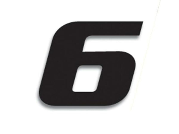 Blackbird Race número 6 20x25cm preto 5049/20/6