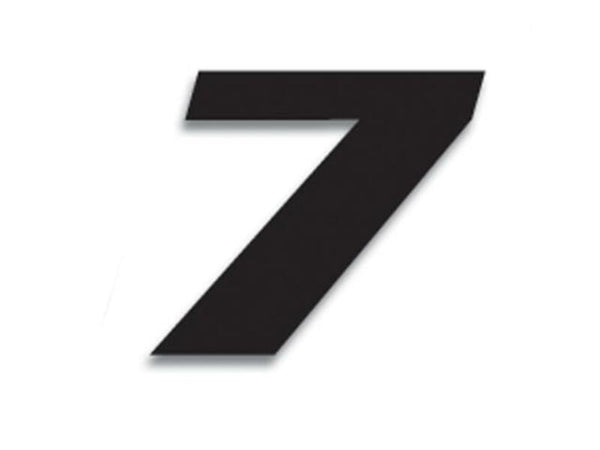 Blackbird Race número 7 20x25cm preto 5049/20/7