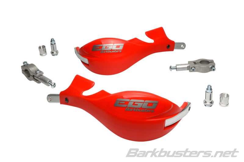 Barkbusters ego mini guarda-mãos reta Ø22mm vermelho ego-004-00 rd