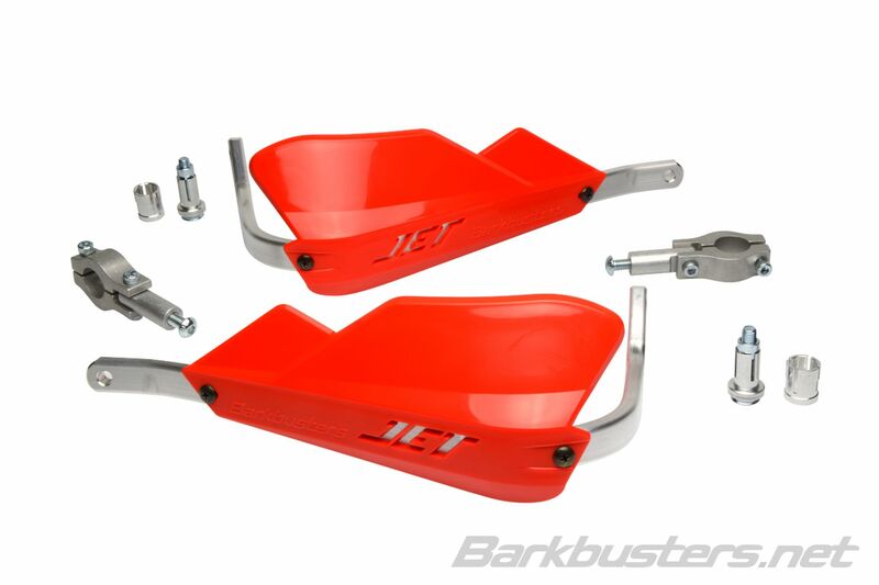 Barkbusters Jet Handguard de dois pontos em reto Ø22mm Red Jet-001-00 Rd