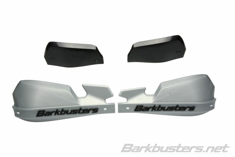 Barkbusters VPS MX Handguard Plástico Conjunto apenas de prata/defletor preto VPS-003-01-SL