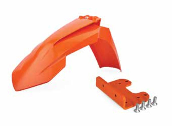 Police Port Front Fender Restyled Orange With Adapter KTM 90734