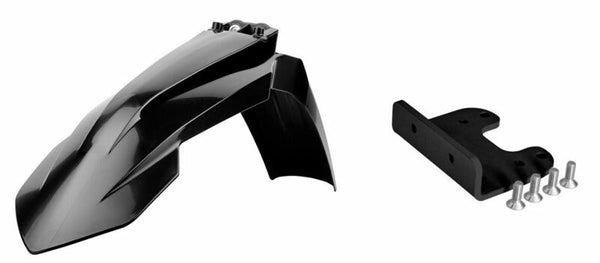 Police Port Front Fender Restyled Black With Adapter KTM 90736