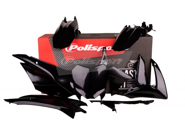 Police Port Kit de plástico preto Honda CRF110F 90539