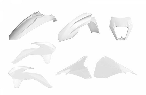 Police Port Enduro Restyle Kit de plástico White KTM EXC/EXC-F 90879