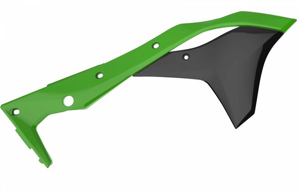 O radiador da polícia cobre o OEM Color (2017) Green/Kawasaki KX250F 8412300001