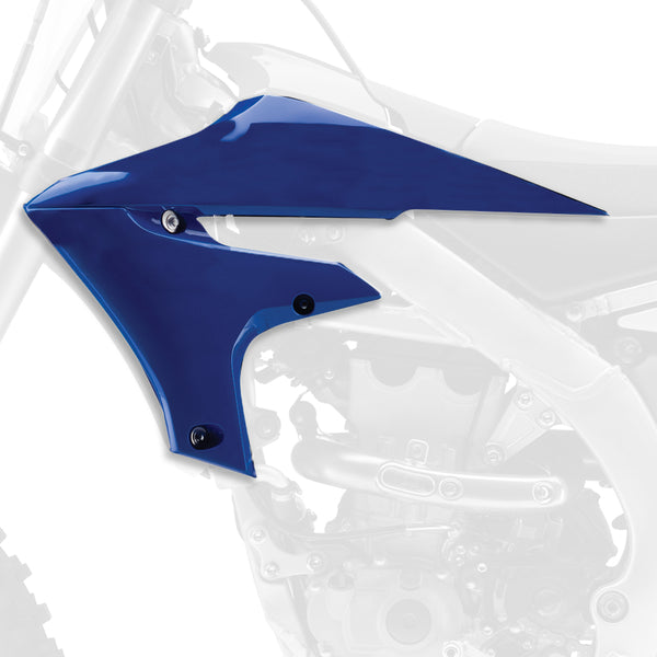 O portão da polícia cobre o radiador azul yamaha yz450f 84151001