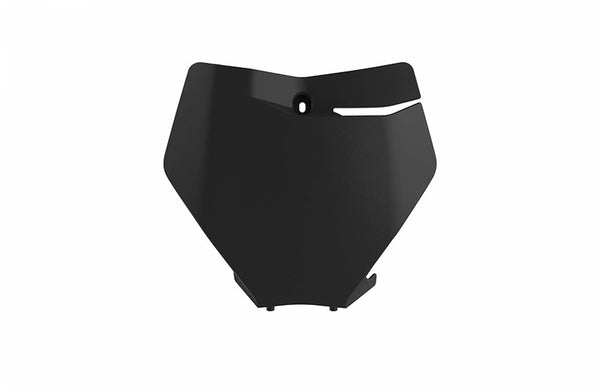 Police Port Front Number Plate Black 8666400003