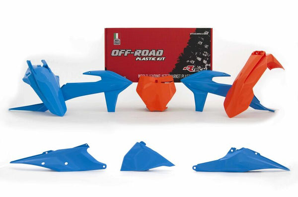 Kit de plástico racetech vintage azul/laranja ktm sx/sx-f r-kitktm-cl0-599