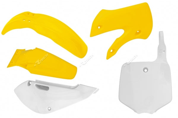 Kit de plástico racetech OEM color-suzuki rm65 amarelo/branco R-kitrm0-OEM-509