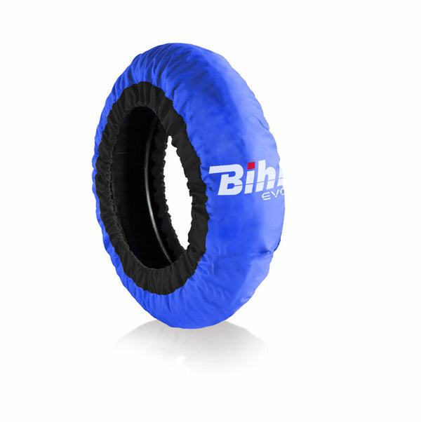 Bihr Home Track EVO2 pneu autoregulado mais quente pneu azul dianteiro 120 / traseiro 180-200mmsbk-a-azul