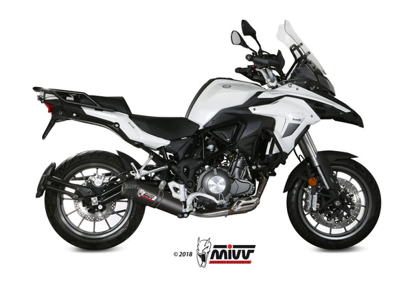 MIVV Oval silenciador de carbono/tampa final de carbono Benelli trk 502 e.003.l3c