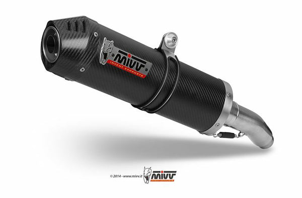 MIVV Oval Carbon Cap Double Slip-On Carbon Yamaha XT660 X/R Y.017.L3C