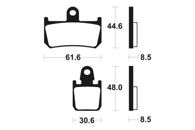 Tecnium Sinterned Metal Brake Pachots - MTR339 1090573