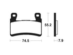 Tecnium Sinterned Metal Brake Pachots - MTR394 1090580