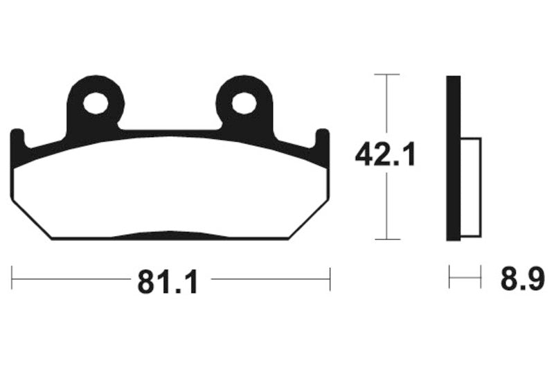 Tecnium Sinterned Metal Brake Pachots - MTR93 1090583