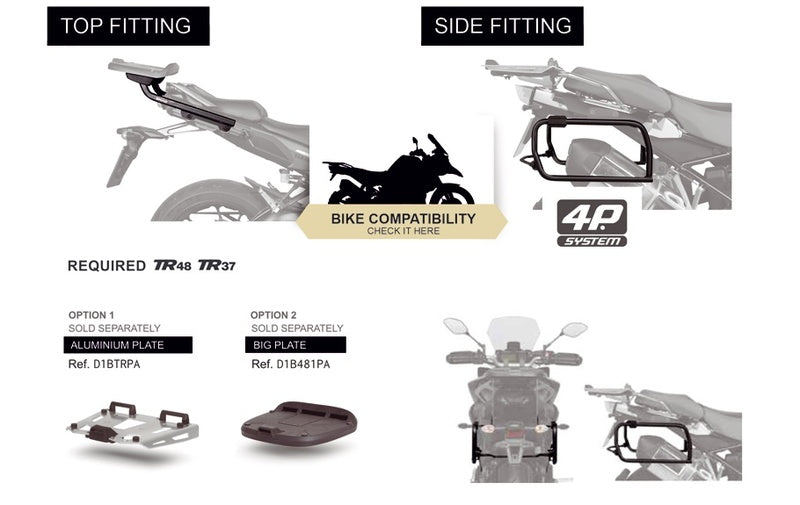 Conjunto de ajuste do sistema shad 4p (lado) S0VS144P