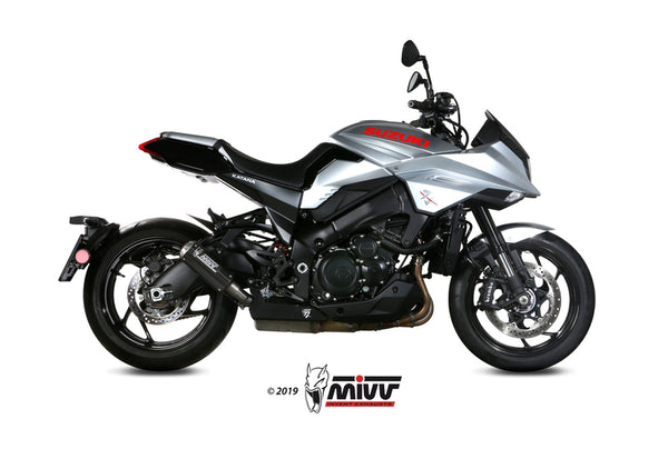 MIVV MK3 Silenciador de carbono/aço inoxidável Tampa final Suzuki GSX-S1000 p.056.lm3c