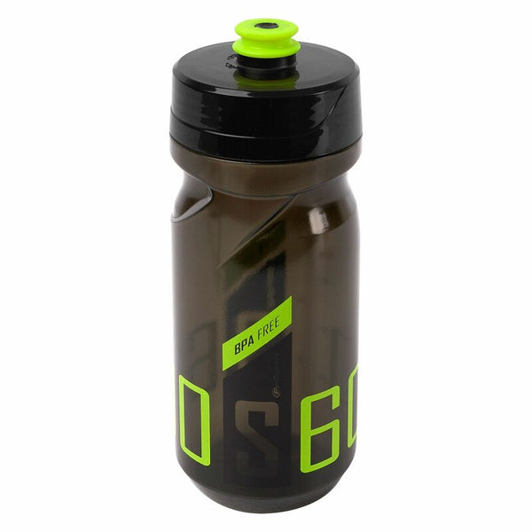 Police Port Water Bottle S600 Clear Black/Lime Green Screw-on CAP 600ml 8645300003