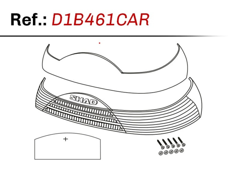 SHAD SH46 Relflector de caixa superior - White D1B461CAR