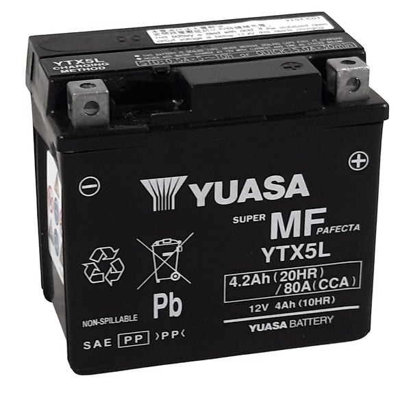 Yuasa Manutenção -Bateria de Factory livre -YTX5L -FA