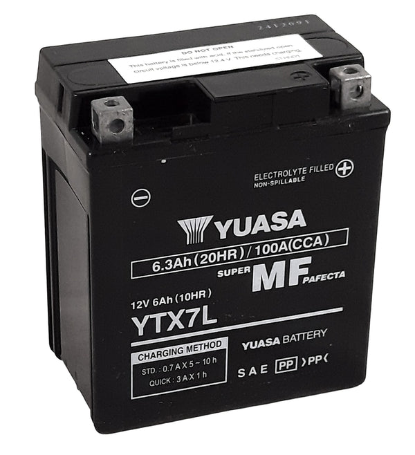 Yuasa Manutenção -Bateria de Factory livre -YTX7L -FA