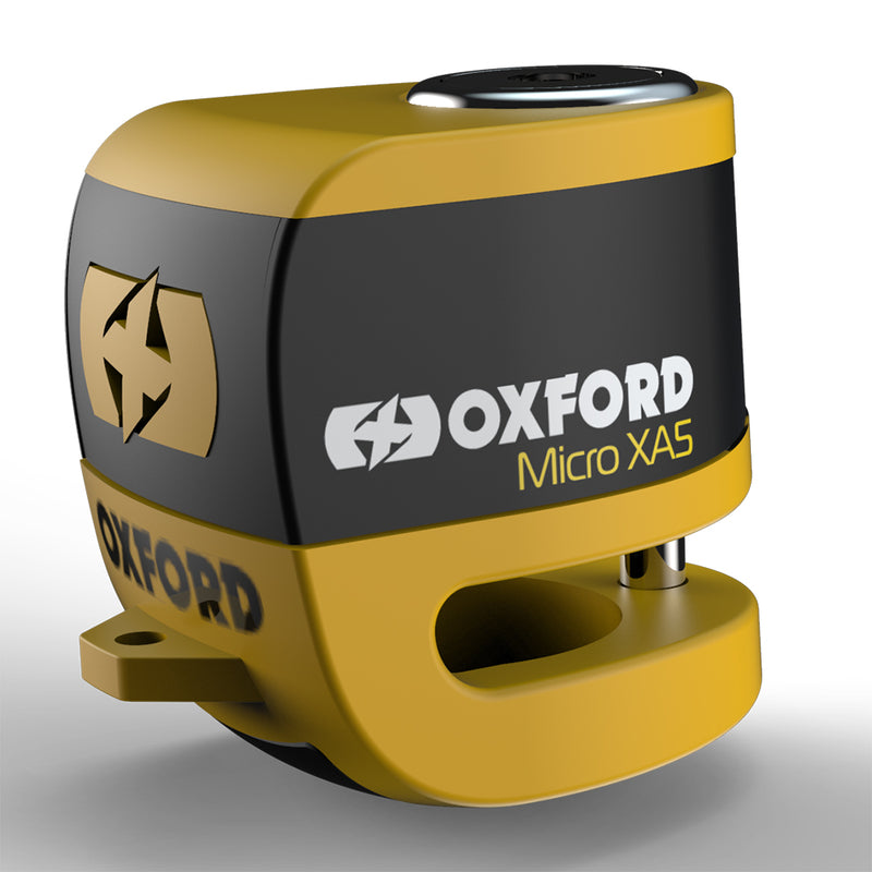 Oxford Micro Xa5 Alarme Disc Lock - Amarelo e Black Lk213