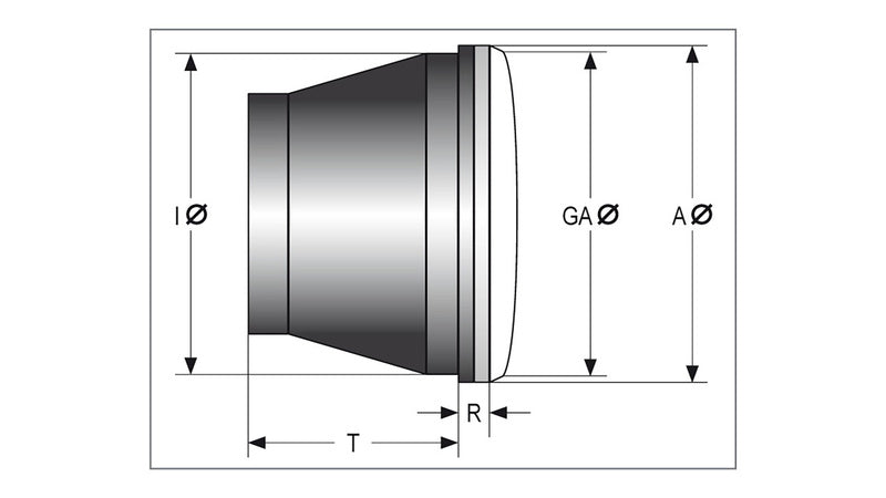 Highsid principal inserir o LED tipo 6 - 5 3/4 ”226-019