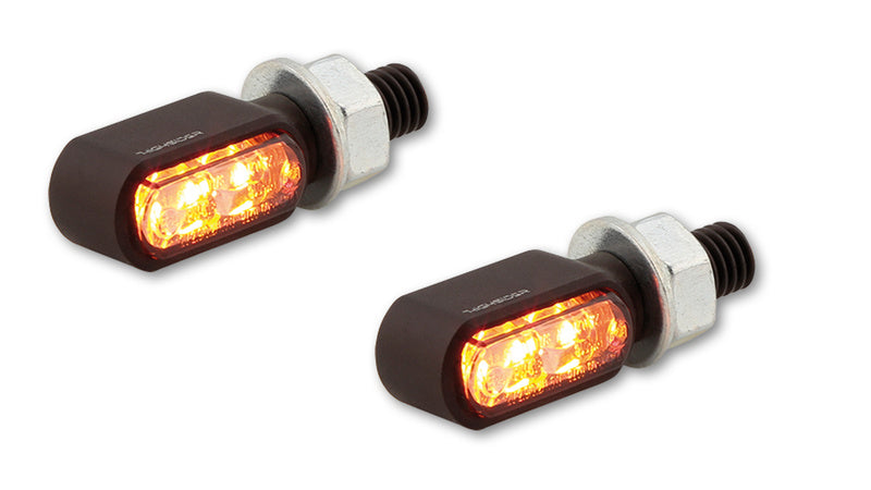 Highsider CNC LED 3in1 Tail, luz de freio, indicador Little Bronx, preto, colorido. 254-2860